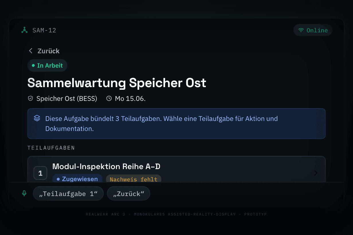 AR-Brillen-Anwendung — Guiding-Wizard